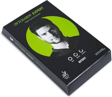 Ракета для настільного тенісу Butterfly Ovtcharov Expert ідеальна для досвідчених гравців та гравців, сертифіковані ITTF накладки LAGNUS (2,0 мм), 5-шарова деревина для атаки з увігнутою ручкою, для сильних ударів