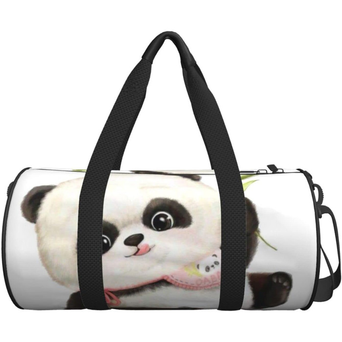 Дорожня сумка-циліндр з милим панда-малюнком, спортивна сумка для чоловіків та жінок, сумка для подорожей, спортивна сумка