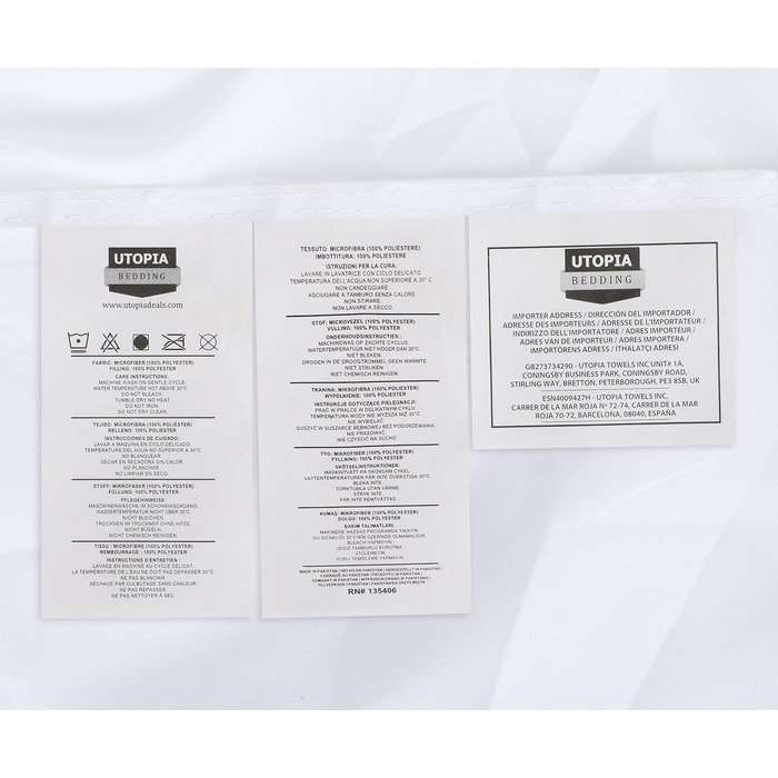 Постільна білизна Utopia Літня ковдра 220 х 240 см, Всесезонна ковдра, Легка ковдра з наповнювачем з поліестеру, Покривало з мікро