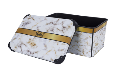 Контейнер VIOLET HOUSE DECOR Marble WHITE (6638133)