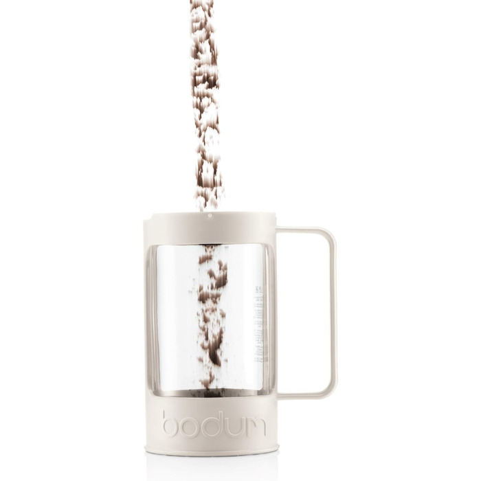 Кавоварка Bodum BEAN на 8 чашок (система фільтрів преса, ізольована, захист від протікання, 1,0 літра) Крем-крем 8 чашок