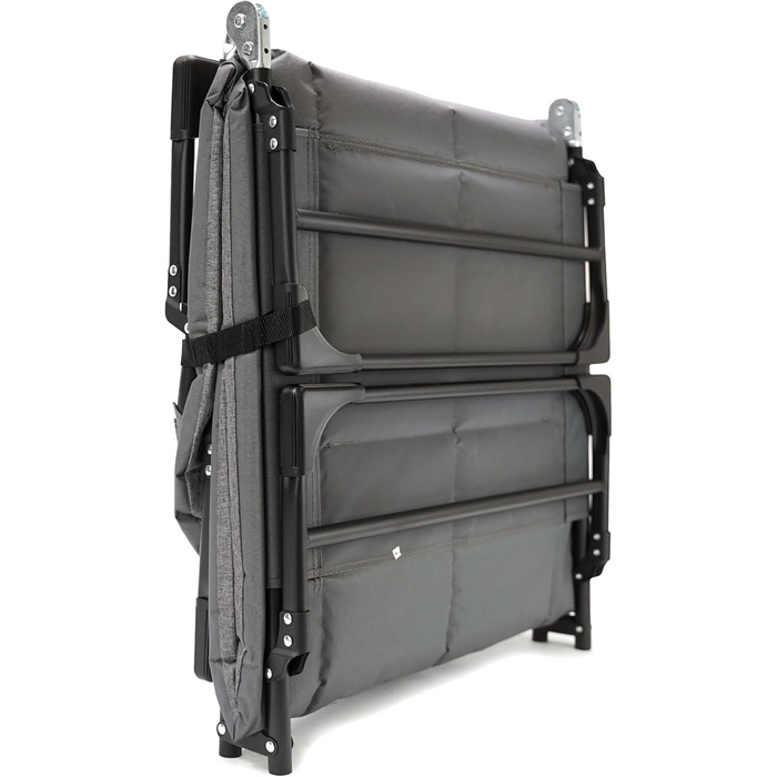 Складане розкладне ліжко для кемпінгу Регульоване розкладне ліжко з 5-позиційною спинкою, 4 міцними складними ніжками, бічною кишенею, мяким підголівником Компактне та зручне 1956527 см