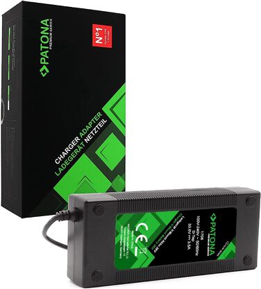 Зарядний пристрій PATONA преміум-класу D-Tap 3,5 A для акумуляторів V-подібного типу 26 В Блок живлення для швидкої зарядки з кабелем Сумісний з акумуляторними блоками V-подібного типу 26 В Захист від перезаряджання та короткого замикання