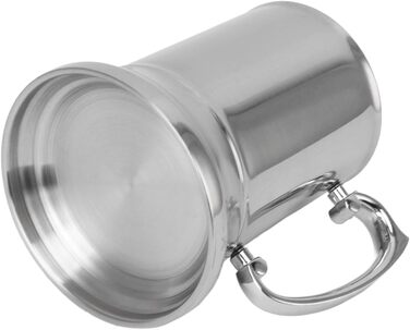 Пивний кухоль з нержавіючої сталі, нековзний, стійкий до високих температур, сучасний дизайн, пивний кухоль, кавовий кухоль, 500 мл, для барів, сімейних зустрічей, нержавіюча сталь 304