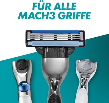 Леза Gillette Mach3 для бритв, 6 змінних лез для вологих бритв чоловічі з 3 лезами