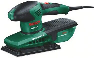 Орбітальна шліфувальна машина Bosch PSS 200 A (200 Вт, у кейсі)