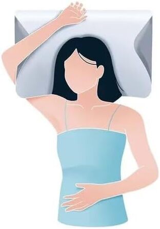 Ортопедична подушка Airflow Pro для лікування апное сну, оригінальна сіра, один розмір