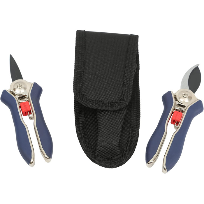 Садові ножиці Spear & Jackson з футляром, набір з 2 шт. , сіро-чорні, 15 x 4,8 x 2 см, 56516. Набір садових ножиць 15x4,8x2 см з 2 предметів у футлярі