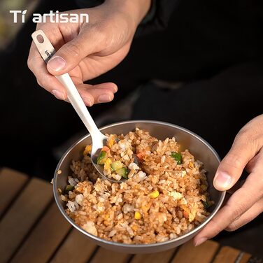 Набір титанових столових приборів ніж, виделка, ложка, відкривачка для пляшок, набір посуду з 4 предметів, легкий набір столових приборів для кемпінгу з футляром для перенесення, подорожей, пікніків, походів