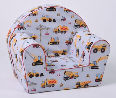 Дитяче крісло, одномісне міні-крісло-сидіння для дітей, невеликі будівельні меблі для малюків у дитячій кімнаті