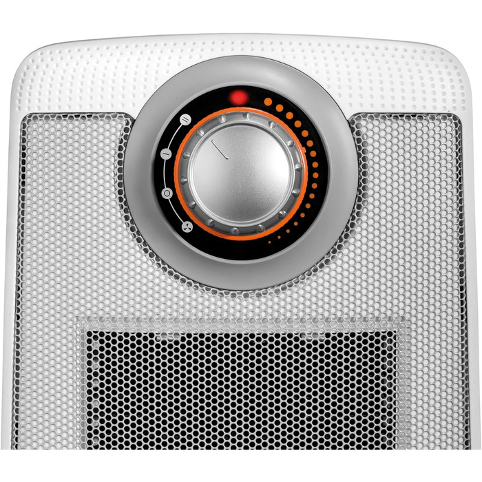 Керамічний вентилятор-обігрівач Unold 86440 - білий, до 2000 Вт, функція вентилятора, 4-ступінчастий термостат, коливання 75, легкий та тихий, захист від перегріву, ручка для перенесення, захист від крапель IP21