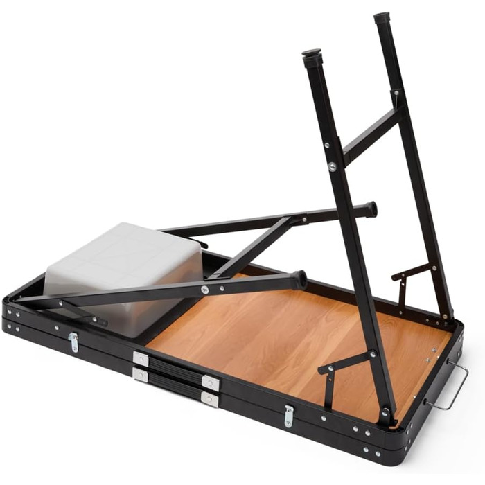 Кухонна коробка Camp LIFE Capri Кемпінгова шафа, кемпінгова кухня, дорожня кухня, складна з алюмінієвою рамою Вулична кухонна шафа, кемпінгова кухня, міні-кухня для тенту, вкл. сумку для перенесення класу люкс