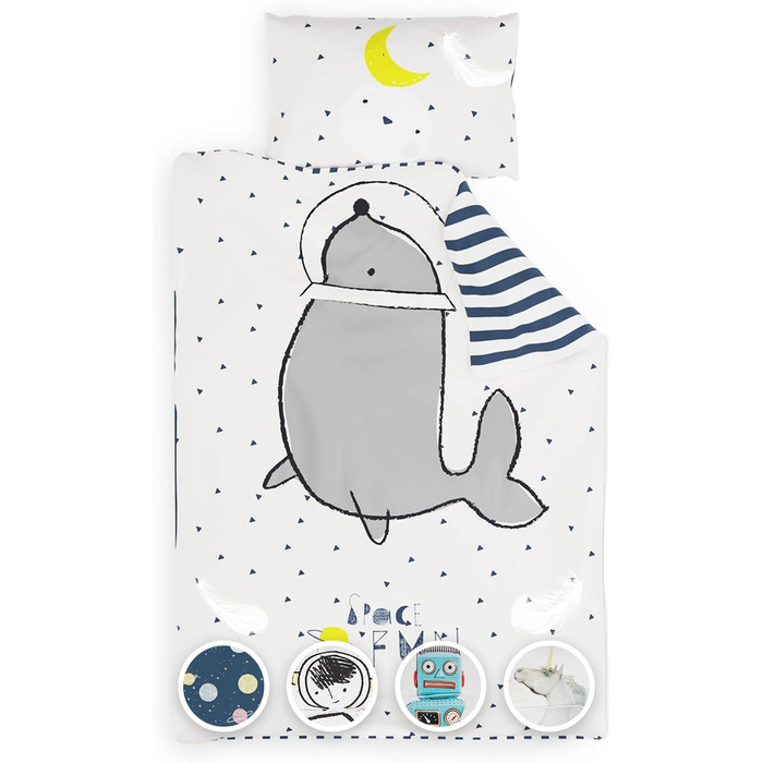 Дитяча постільна білизна sleepwise 100x135 комплект дитячої постільної білизни для дітей з 1 наволочкою 40x60 см комплект дитячої