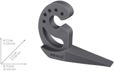 Заглушка для дверей і вікон Multi-STOP антрацит Буфер і захист від защемлення сірий - антрацит антрацит антрацит 7,7 x 2,5 x 11,8