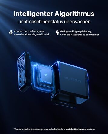 Зарядний пристрій BLUETTI Charger 1 потужністю 560 Вт для генератора змінного струму, зарядний пристрій постійного струму для портативних електростанцій, у 6 разів швидший, ніж зарядні пристрої від прикурювача, сумісний з 95 сонячних генераторів, ідеально