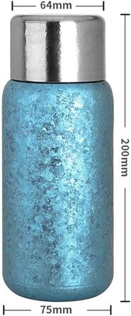 Надлегка 450-мілілітрова двостінна ізольована пляшка для чаю для кемпінгу та походів, титановий сплав, сірий колір