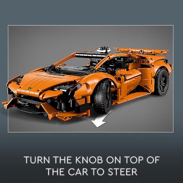 Конструктори для дітей, хлопчиків і дівчаток від 9 років Іграшковий автомобіль Lamborghini з двигуном V10 і рульовим керуванням 42