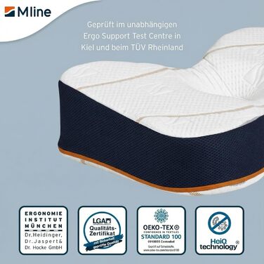 Спортивна подушка Подушка для голови - Підтримка шиї, оптимальна вентиляція - Біла - 50 x 35 см