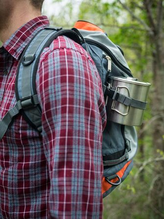 Каструля для кемпінгу Solo Stove 900 мл У комплекті сумка для перенесення, позначки унцій та мл, носик, кришка та складні ручки, матеріал нержавіюча сталь, 11,9 x 11,5 см, 900 мл, 200 г, 0,9 літра