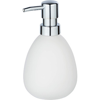 Дозатор для мила WENKO Polaris, багаторазовий дозатор для рідкого мила та лосьйону з високоякісної кераміки, 9,5 x 16 x 9 см, об'є