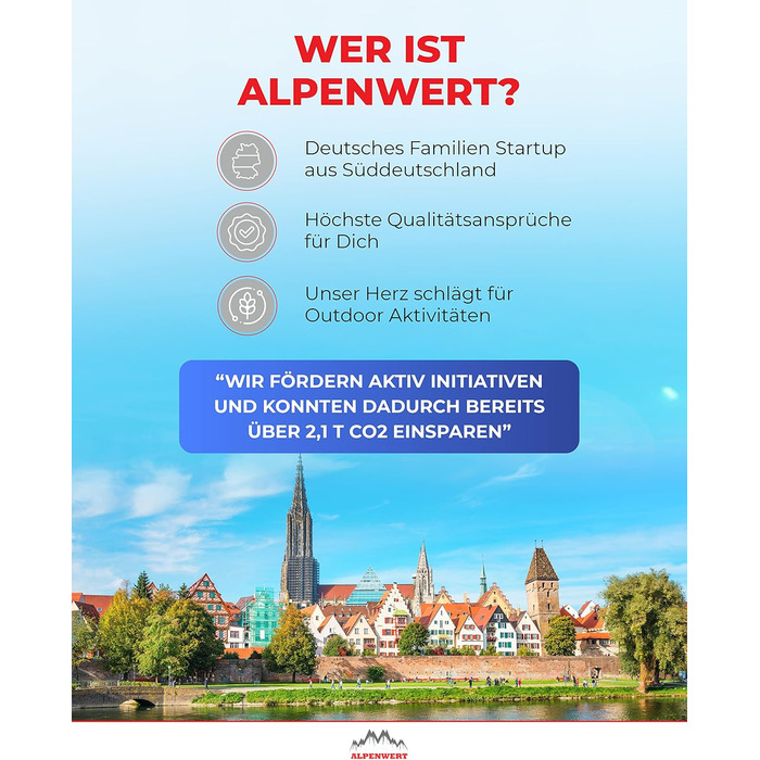 Зовнішній фільтр для води ALPENWERT - фільтр для питної води на 4000 літрів відфільтрованої води - очищення питної води, яка вбиває 99,99 усіх мікробів і бактерій