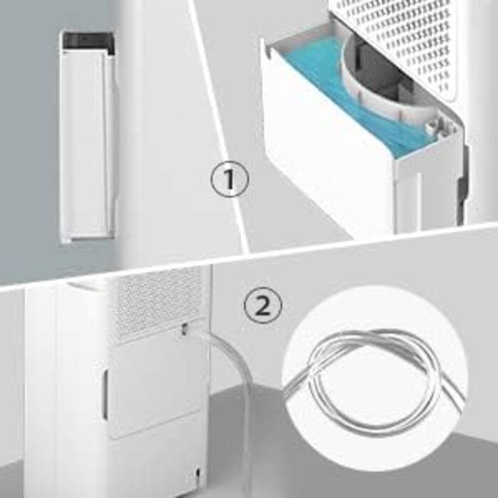 Осушувач повітря 16 л, Електричний осушувач повітря на 100 м (40 м), Осушувач повітря в підвалі, Таймер, Автоматичне розморожуванн