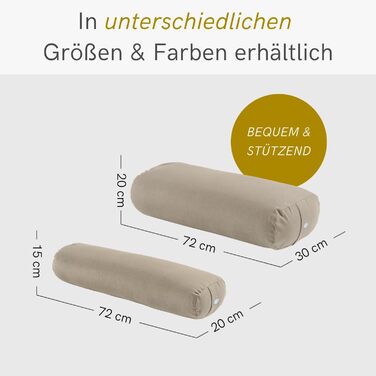 Нашийник Lotuscrafts Bolster Yoga для інь-йоги, наповнювач 100 капок, бавовняний чохол, що можна прати, відновлювальна подушка для вправ, колір баклажан