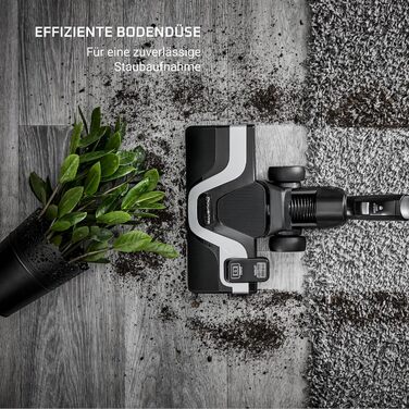 Пилосос з мішком Двигун Effitech 75 дБ (А) Ємність 4,5 л Потужність 750 Вт Чорний будинок Single, 7755 Silence Force Allergy