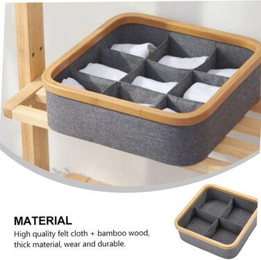 Коробка для зберігання тканини, для дому, гардеробу, штабельована, для сортування футболок, штанів та спідньої білизни