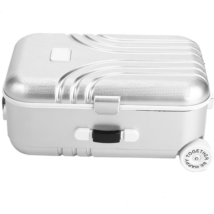 Мила міні-валіза SUNGOOYUE з пластику, рожево-срібляста, для подорожей та іграшок