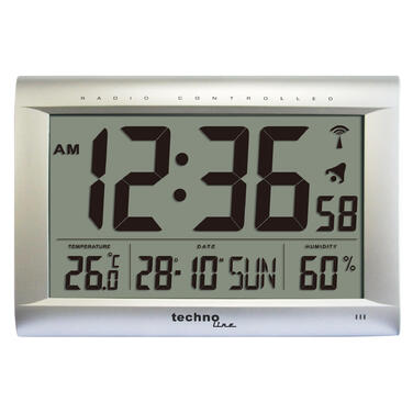 Годинник настінний Technoline WS8009 Silver (WS8009)
