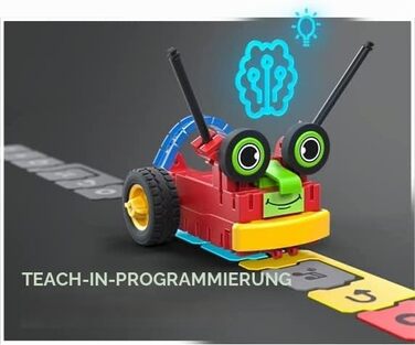 Набір fischertechnik 559889 ROBOTICS Early Coding конструктор для дітей від 5 років, набір для створення 3 моделей роботів, програмування, двигуни та сенсори
