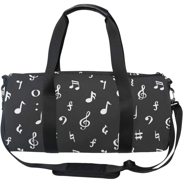 Спортивна сумка-дафл Musiknoten з канвасу для подорожей та на вихідні, чоловіча та жіноча, для спорту та ночівлі