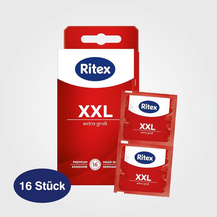 Презервативи Ritex XXL, збільшені, 16 шт