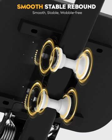 Тренажер для м&39язів живота GuuG складний тренажер для живота, фітнес-тренажер для живота, домашній тренажерний зал для чоловіків та жінок, чорний