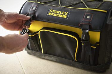 Футляр для інструментів Stanley FatMax (із захисним чохлом, 49 x 31 x 28 см, сумка з нейлону 600 ден, водонепроникний і ударостійкий, міцний футляр з багатьма внутрішніми кишенями) 1-79-213 1 Чорний / Жовтий