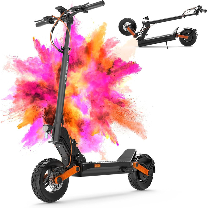 Серії S, електричний самокат, пробіг 40-90 км, 48/60V 13/18/26Ah, з подвійною амортизацією спереду і ззаду, складний самокат E поз