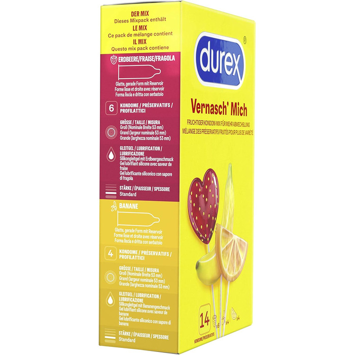 Презервативи Durex Vernasch Mich (2 x 14 шт. (28 шт. )) 7 предметів (2 упаковки)