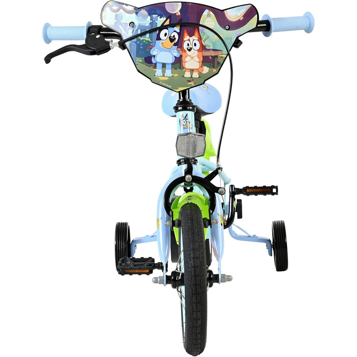 Дитячий велосипед Volare Bluey 12 35 років Ручне та ножне гальмо, знімні бічні колеса, захист ланцюга та світловідбивачі Регульоване сідло Подарунок для дівчаток та хлопчиків