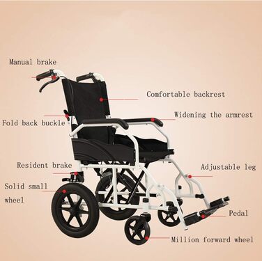 Інвалідний візок дитячий, розбірний, легкий, переносний, надлегкий, для людей похилого віку з обмеженими можливостями, подорожній інвалідний візок, візок, маленьке колесо