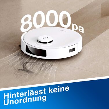 Вакуумний робот з функцією миття підлоги, проти заплутування волосся, час роботи 300 хвилин, дверні пороги 20 мм, інтелектуальне п