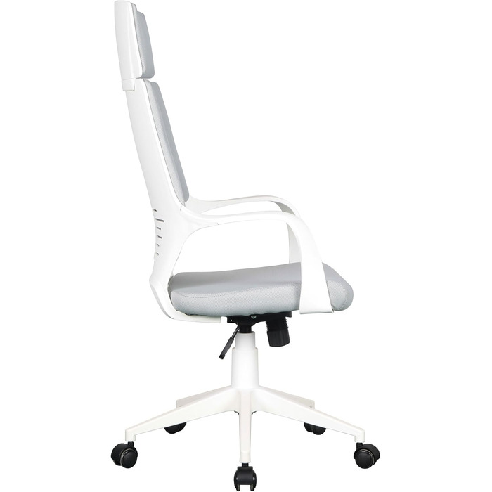 Офісний стілець SixBros. Сірий/Білий - 0898H/2253