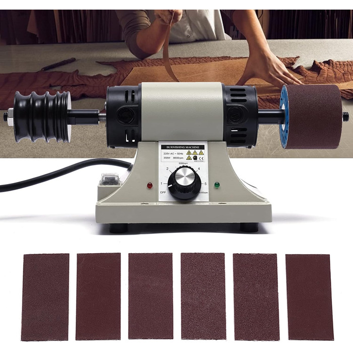 Електрична машина для полірування шкіри Потужність 350 Вт 0-8000 об/хв Підходить для шкіри рослинного дублення Портативний і простий у використанні
