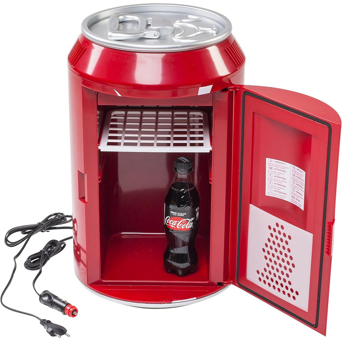 МІНІ-ХОЛОДИЛЬНИК COCA-COLA COOL CAN 10 AC/DC, 9,5 Л, ДИЗАЙН COCA-COLA, 12 В/230 В