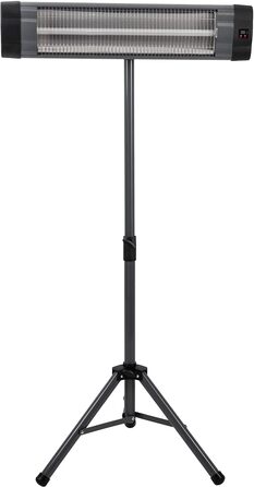 Інфрачервоний обігрівач Heidenfeld IH100 Комплект 3-в-1 - 2500 Вт - Пульт дистанційного керування - Штатив - Захисний чохол - Обігрівач для патіо - Інфрачервоний обігрівач - Обігрівач для пеленального столика (IH100)