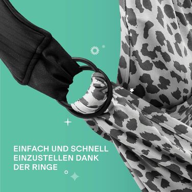 Слінг Koala Babycare - Легко одягається - Еластичний слінг до 15 кг - Регульований і унісекс