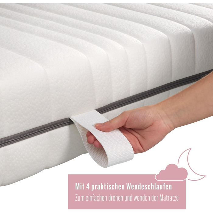 Матрац Hero 90x200 см Матрац Relax Pocket Spring Рівень жорсткості H3 Oeko-Tex Ергономічний 7-зонний матрац Висота 18 см Гіпоалергенний та антибактеріальний 90 x 200 см Рівень жорсткості 3 90 x 200 см