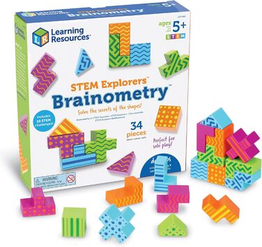 Навчальні ресурси STEM Explorers Brainometry, Logical Thinking and STEM Skills, 3D Brain Game for Kids, 10 Challenges for STEM Pro