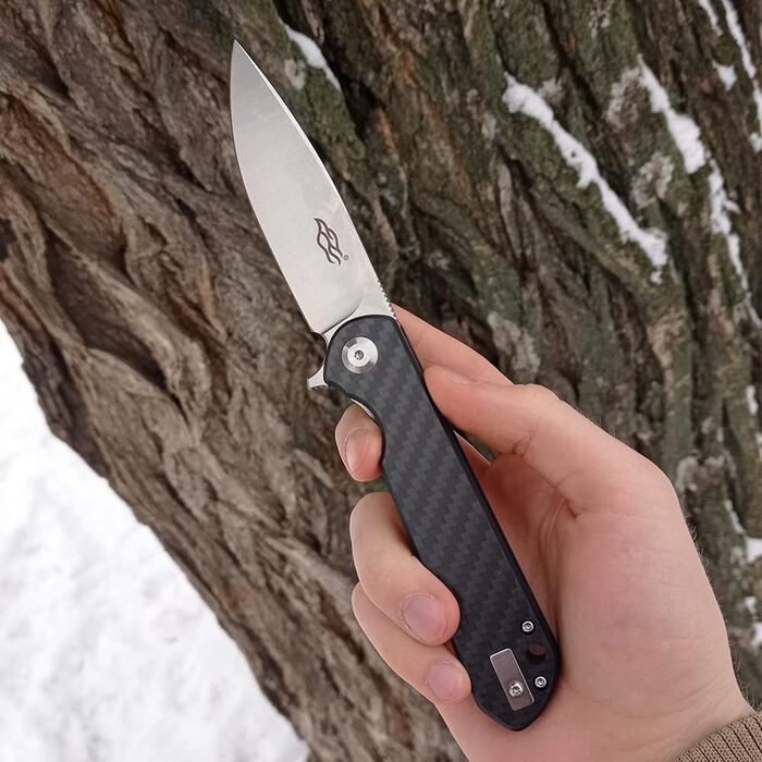 Складаний ніж зі сталі D2 лезо G10 антиковзаюча ручка з кліпсою Гострий одноручний ніж з піхвами і шарикопідшипником Кемпінг Полюв