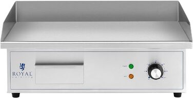 Електрична плита для гриля Royal Catering RCPG42-S 530 x 350 мм гладка 3,000 Вт Сковорода Сковорода електрична